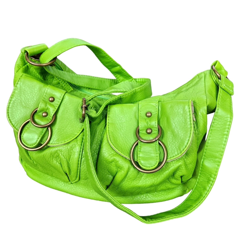 NEW Green Leather Bag